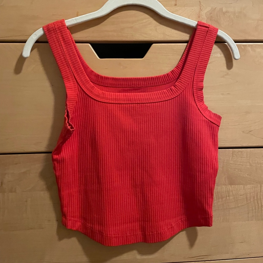 Red tank top